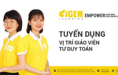 Tuyển dụng vị trí Giáo viên Tư duy Toán